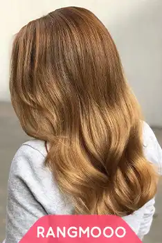 رنگ موی قهوه ای طلایی روشن مارال