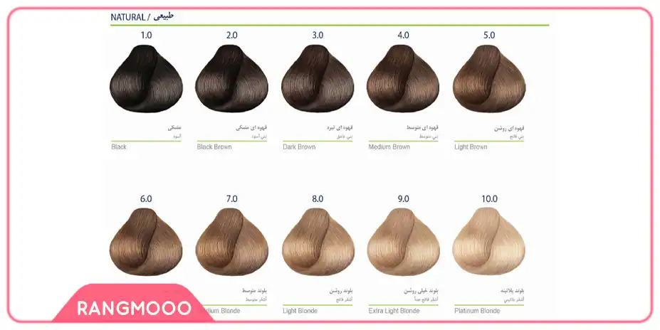 سری طبیعی رنگ موی مارال