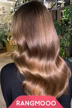 رنگ موی قهوه ای طلایی بس