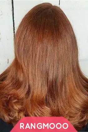 رنگ مو بلوند اخرایی روشن بیول