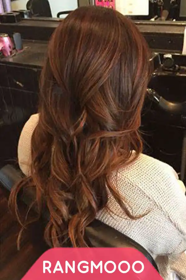 رنگ مو بلوند بلوطی روشن بیول