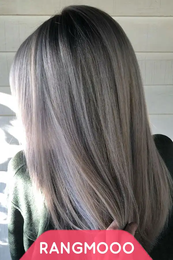 رنگ مو بلوند پلاتینه دودی روشن بیول