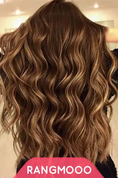 رنگ مو بلوند گردویی تیره بیول