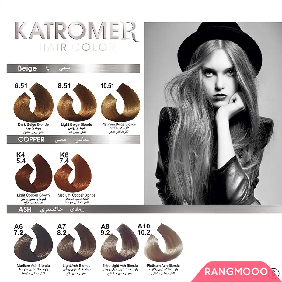 سری خاکستری رنگ مو کاترومر