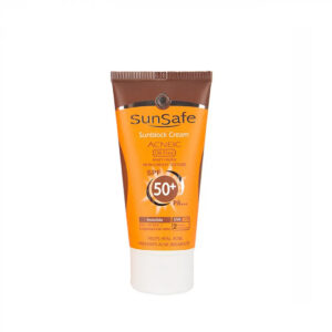 سان سیف ضد افتاب SPF50 فاقد چربی بی رنگ مناسب پوست چرب