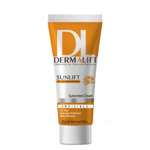 ضد افتاب بی رنگ مناسب پوست خشک درمالیفت SPF50