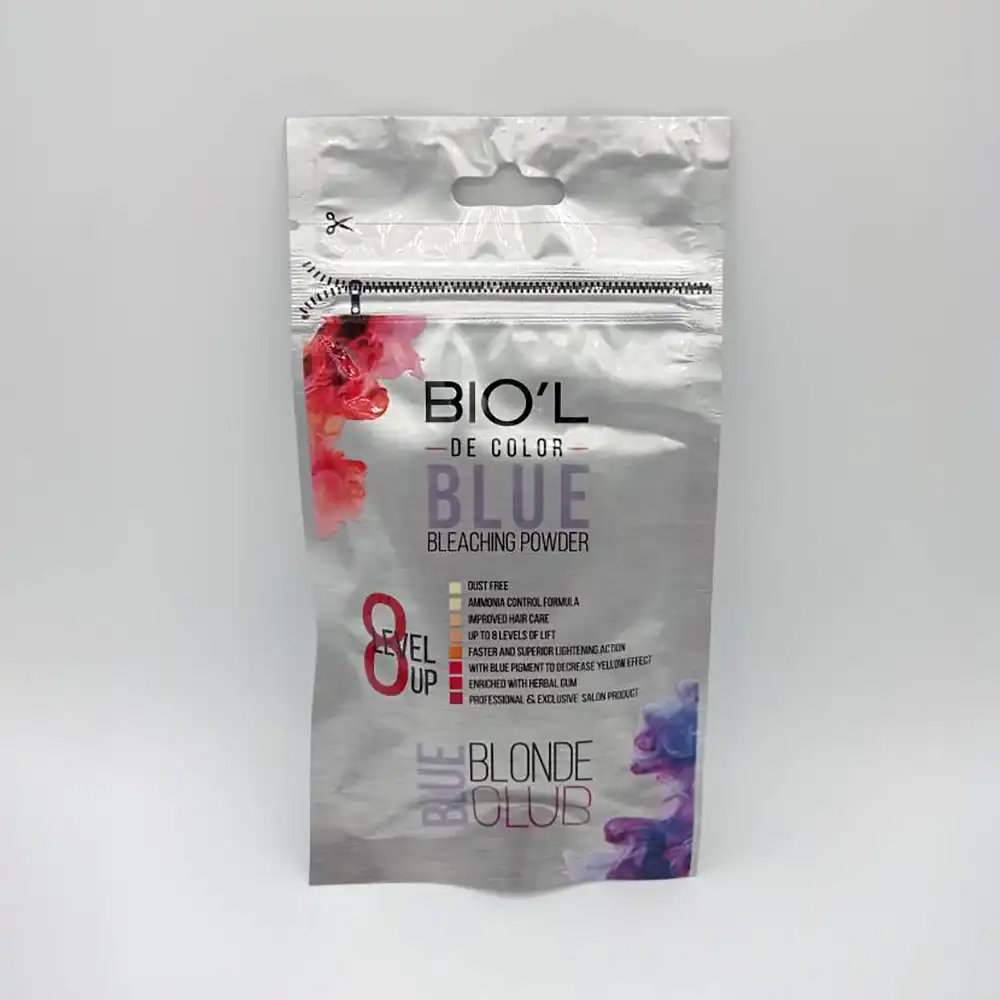 تصویر بیول پودر دکلره ساشه 50 گرم ابی 