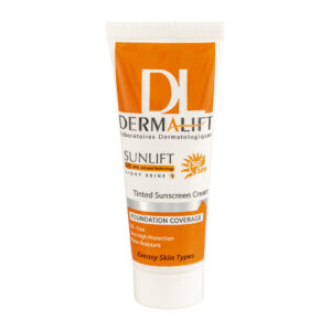 درمالیفت ضدافتاب SPF50 رنگی بژ روشن پوست چرب