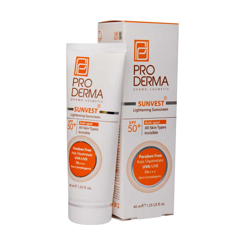 کرم ضد آفتاب و روشن کننده لک های پوس پرودرما ضدافتاب SPF60 بی رنگ انواع پوست