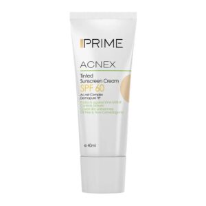 پرایم ضدافتاب SPF60 رنگی بژ روشن فاقد چربی جعبه سفید