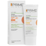 پرایم ضدافتاب SPF60 رنگی بژ طبیعی فاقد چربی جعبه سفید