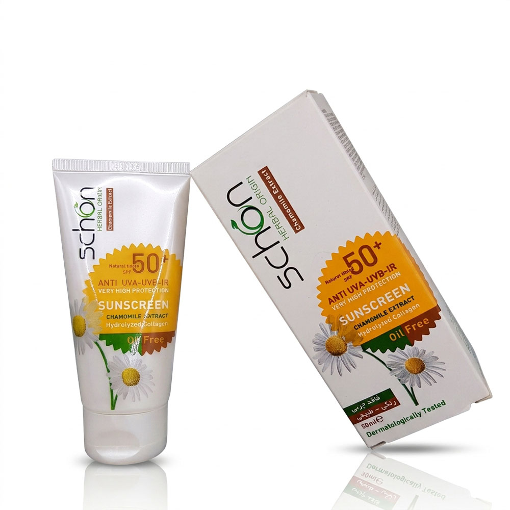 کرم ضدافتاب شون spf50 فاقد چربی رنگی
